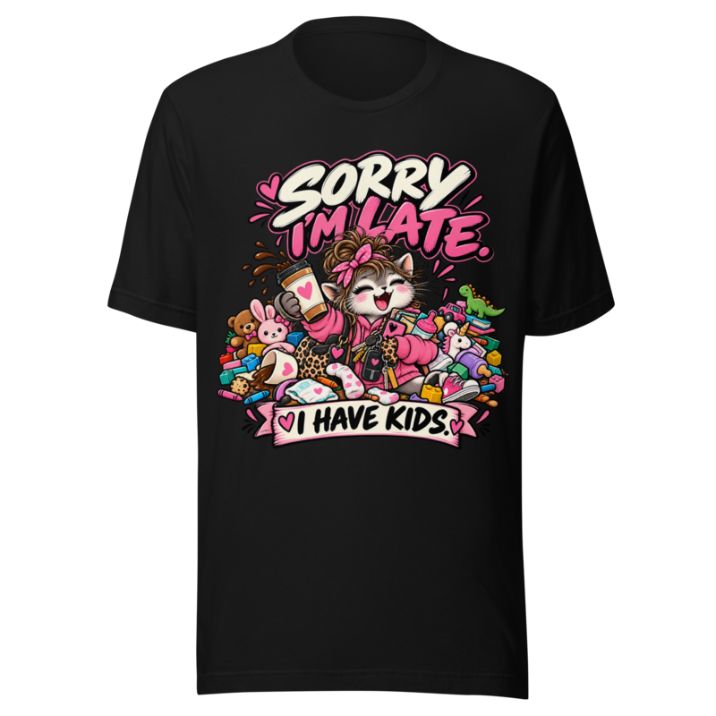 "Sorry I'm Late, I Have Kids" T-Shirt