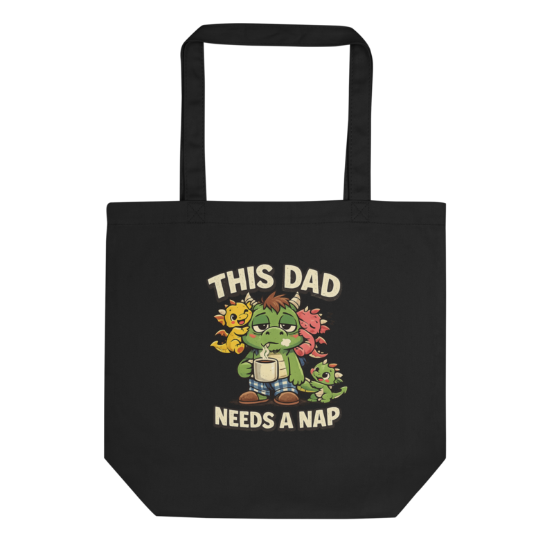 "This Dad Needs a Nap" Dragon Dad Tote Bag