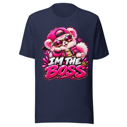"I'm the Boss" Pink Puppy T-Shirt