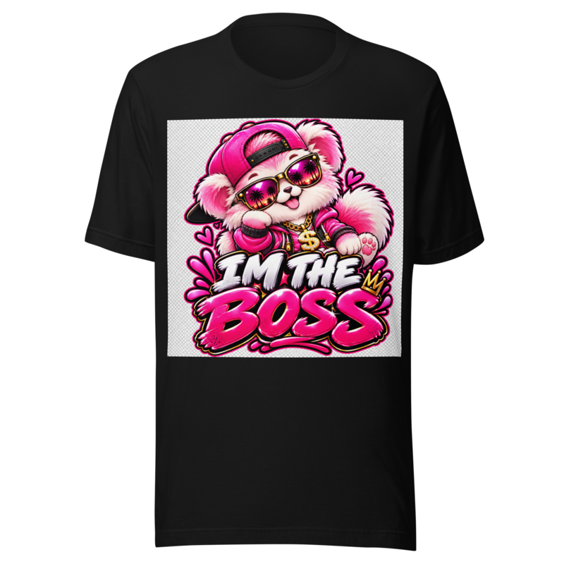 "I'm the Boss" Pink Puppy T-Shirt
