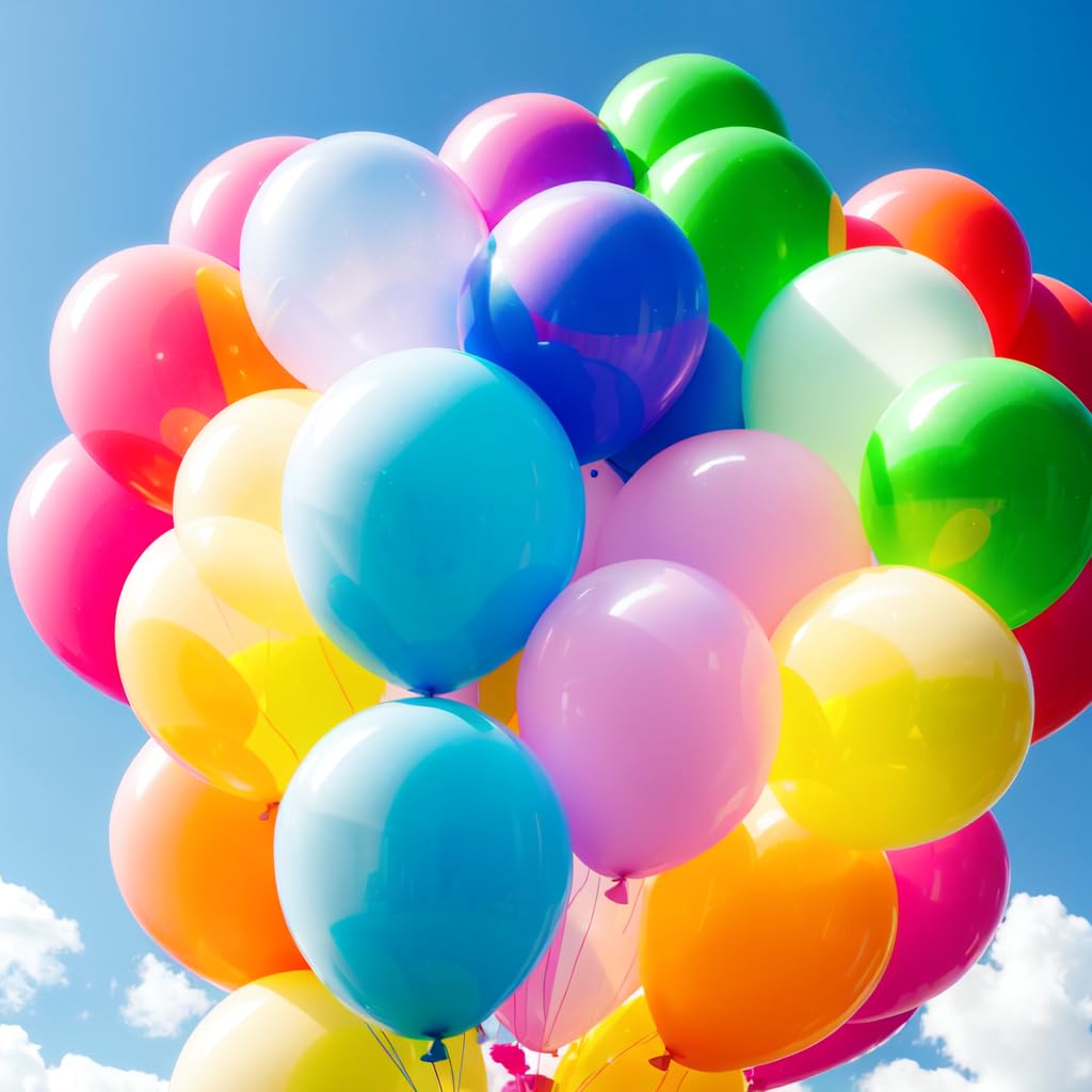 90 Pack 18 inch Balloons 15 Kinds Colors Latex Colorful Party Balloon Bulk for Various Party Events Decorations