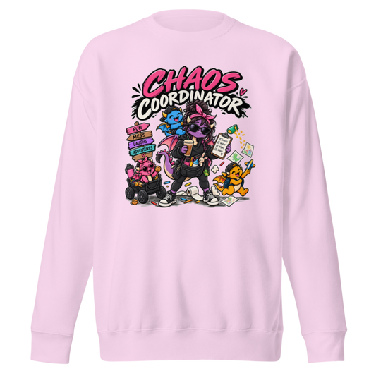 "Chaos Coordinator" Dragon Mom Premium Sweatshirt — Lavender