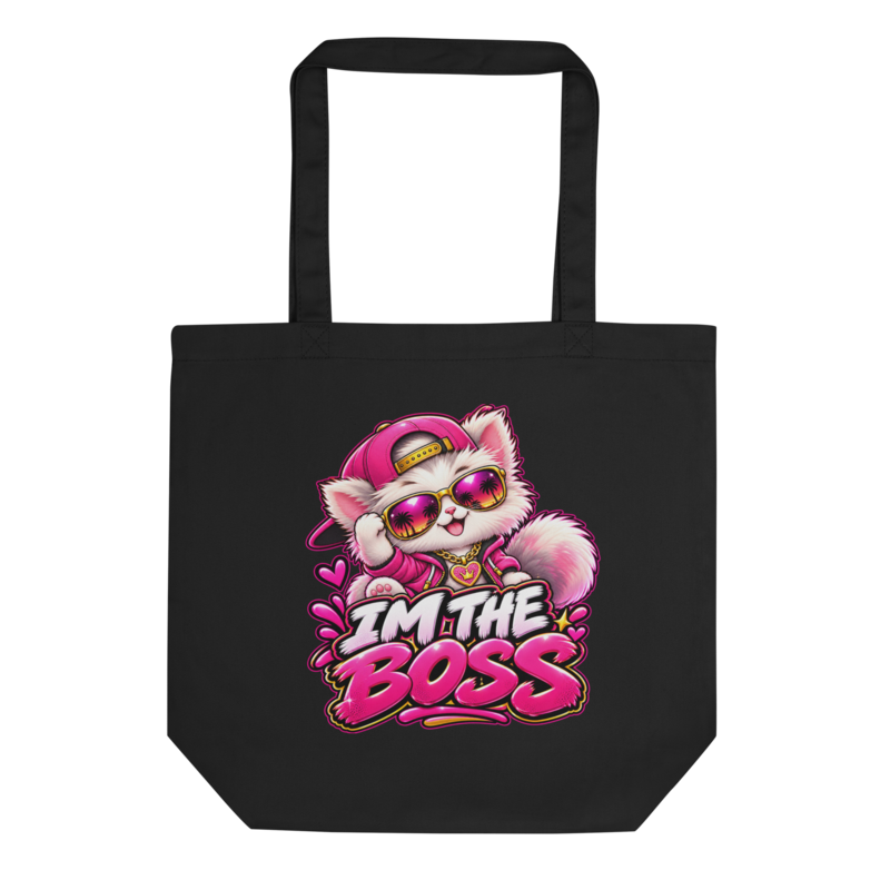 "I'm the Boss" Kitten Tote Bag
