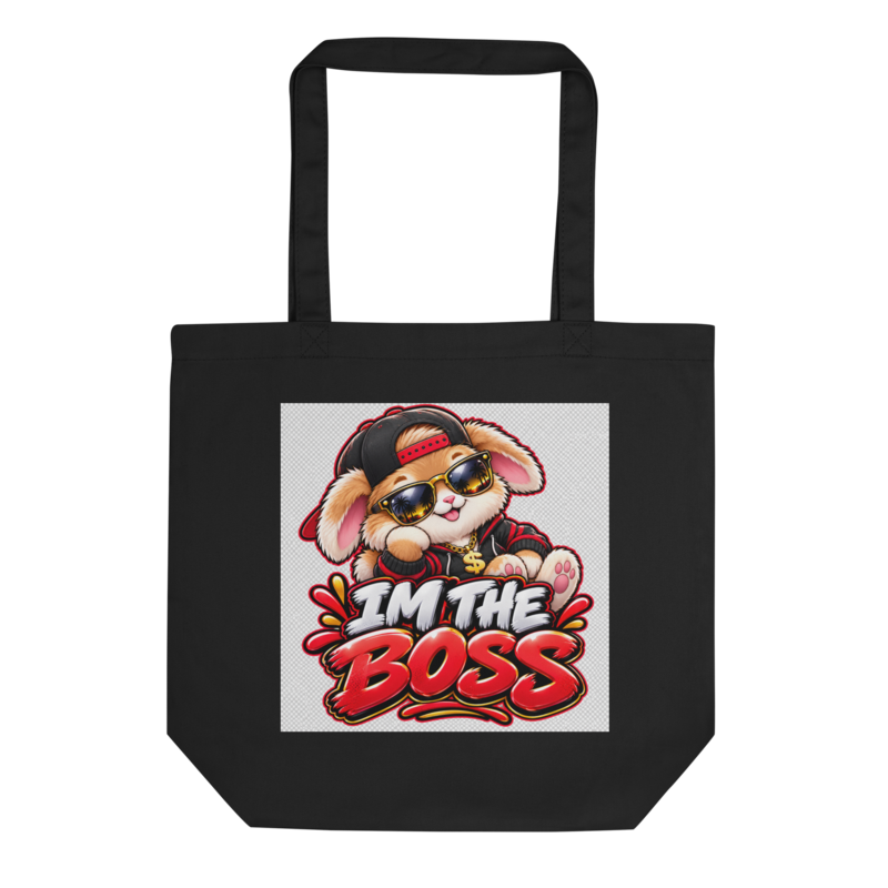 "I'm the Boss" Bunny Tote Bag