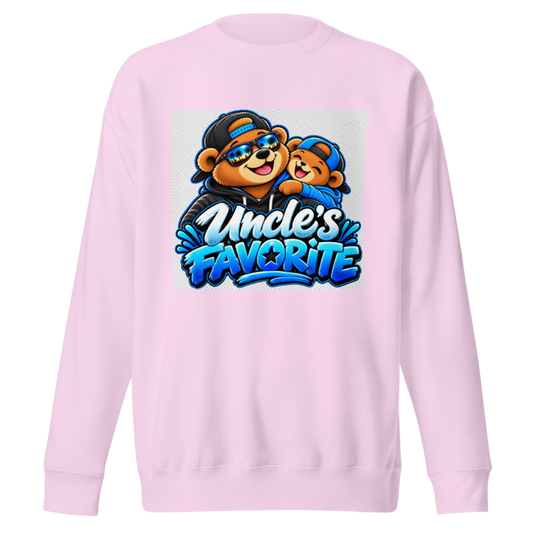 "Uncle's Favorite" Bear Duo Premium Sweatshirt — Lavender