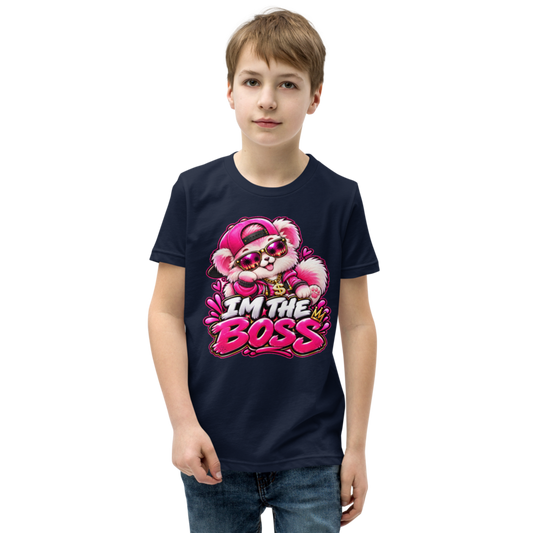 Pink Puppy Boss Kids T-Shirt