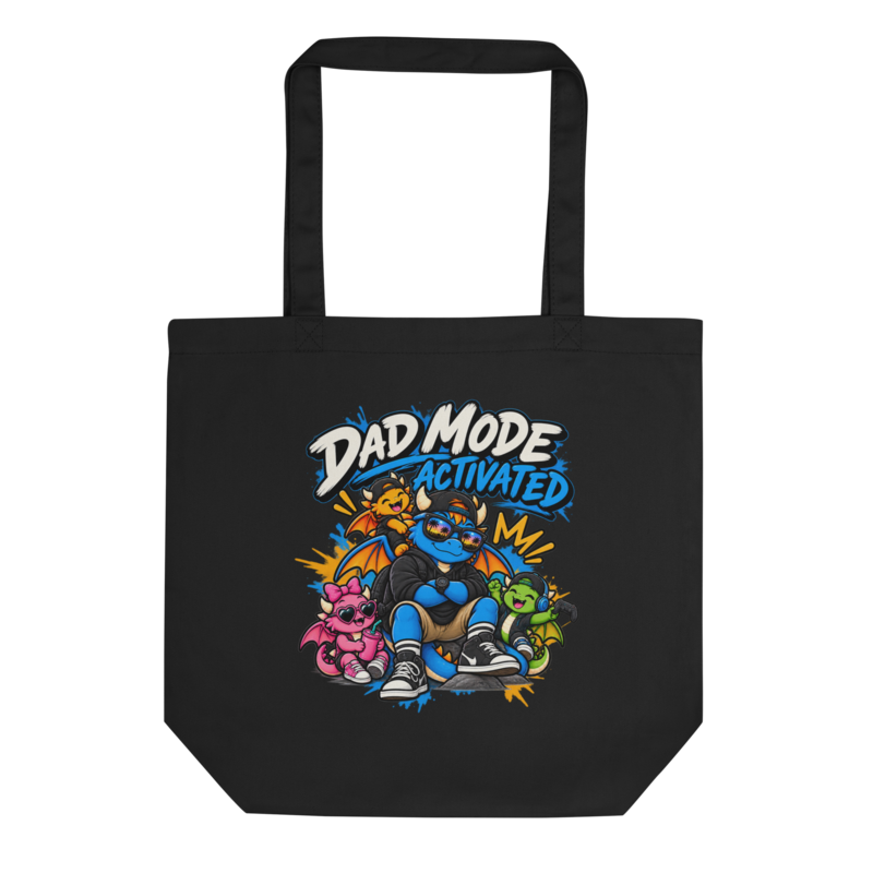 "Dad Mode Activated" Dragon Dad Tote Bag
