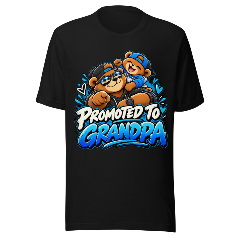"Promoted to Grandpa" Bear T-Shirt