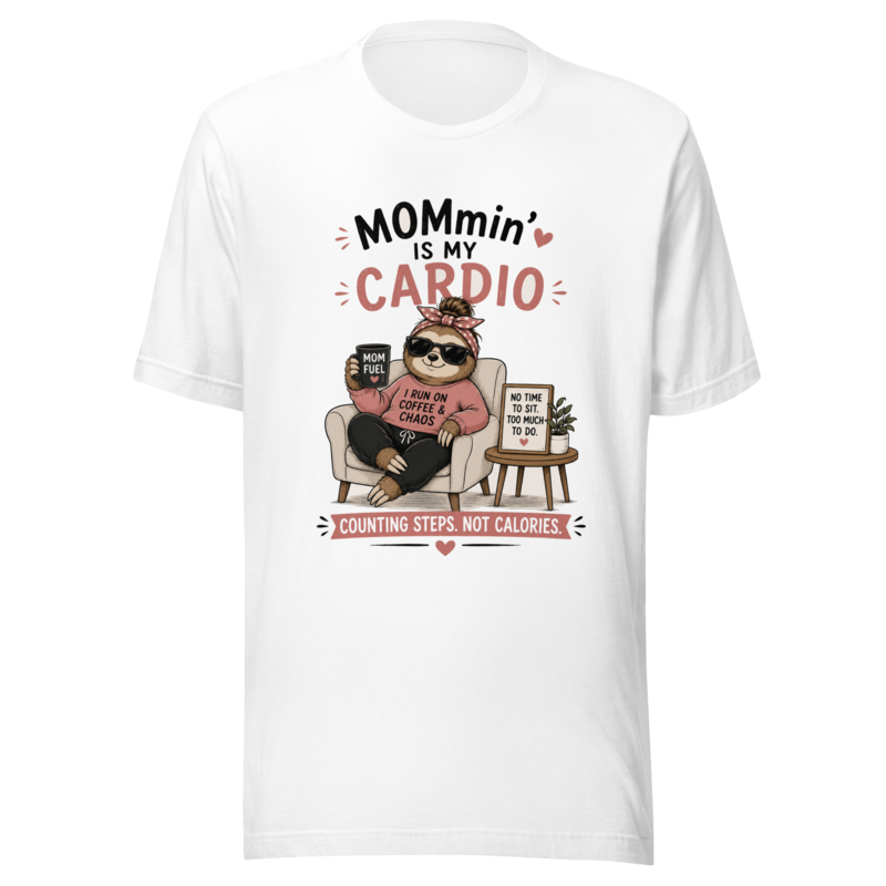 Mommin' Is My Cardio — Counting Steps, Not Calories T-Shirt