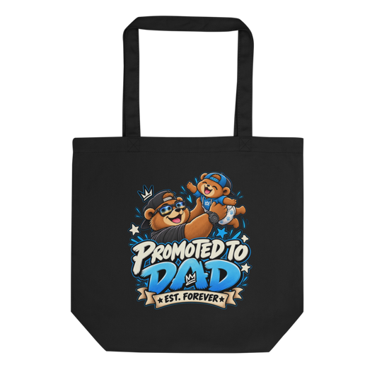 "Promoted to Dad" Bear Tote Bag