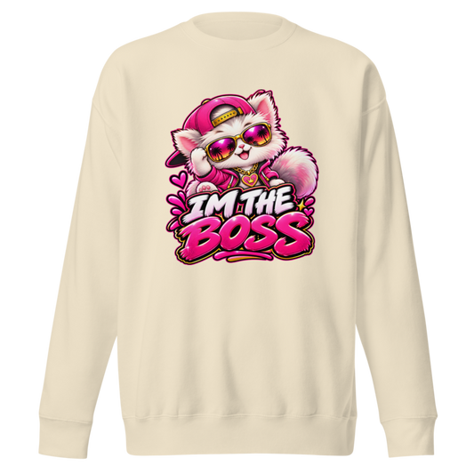 "I'm the Boss" Kitten Premium Sweatshirt