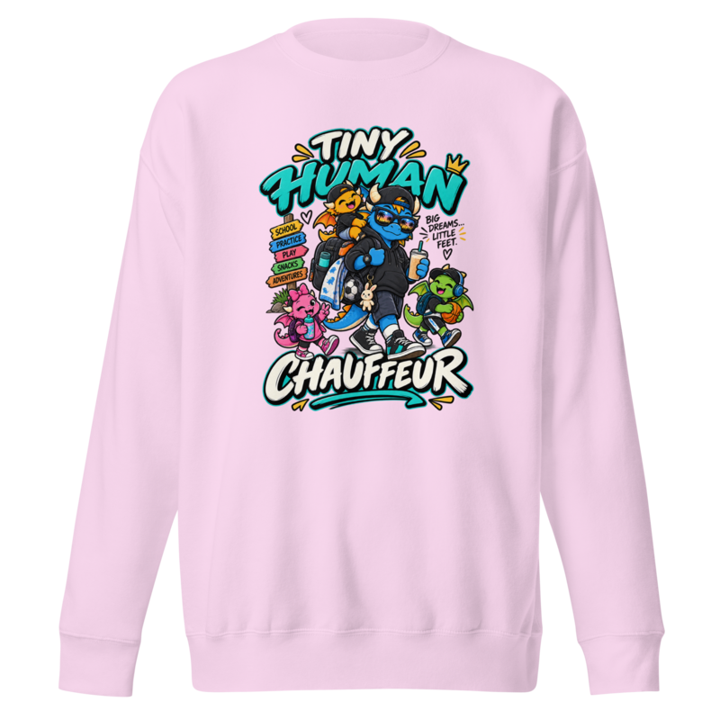 "Tiny Human Chauffeur" Dragon Dad Premium Sweatshirt