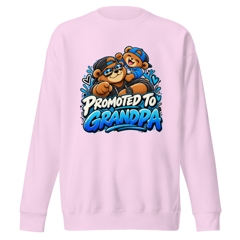 "Promoted to Grandpa" Bear Premium Sweatshirt