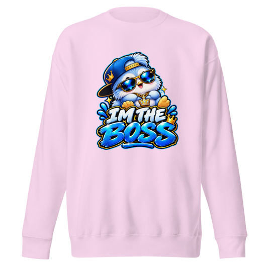 "I'm the Boss" Penguin Premium Sweatshirt