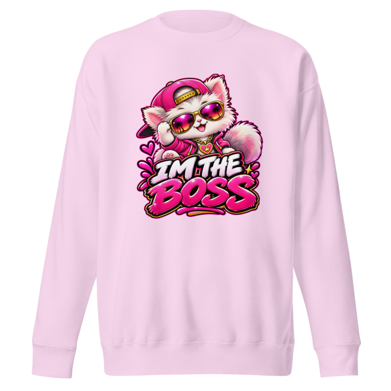 "I'm the Boss" Kitten Premium Sweatshirt