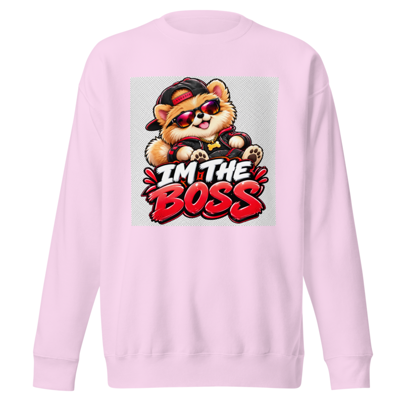 "I'm the Boss" Fluffy Puppy Premium Sweatshirt