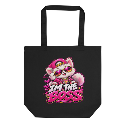 "I'm the Boss" Kitten Tote Bag
