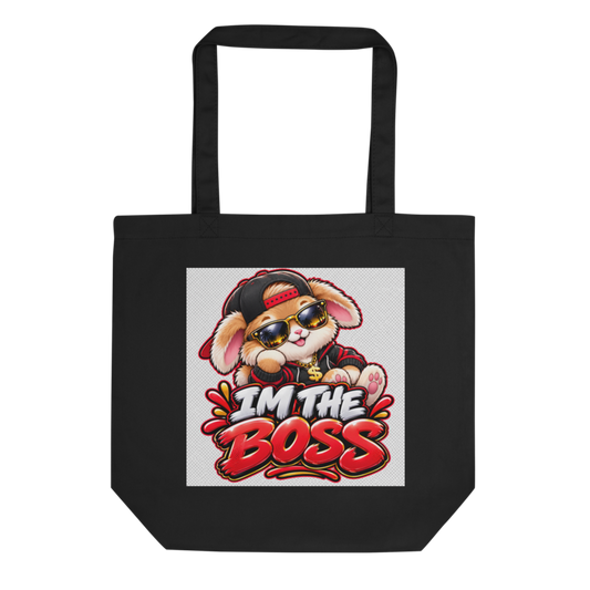 "I'm the Boss" Bunny Tote Bag