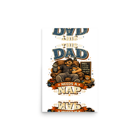 This Dad Needs a Nap — Grill Master Poster