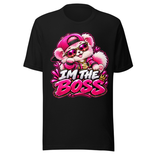 "I'm the Boss" Pink Puppy T-Shirt