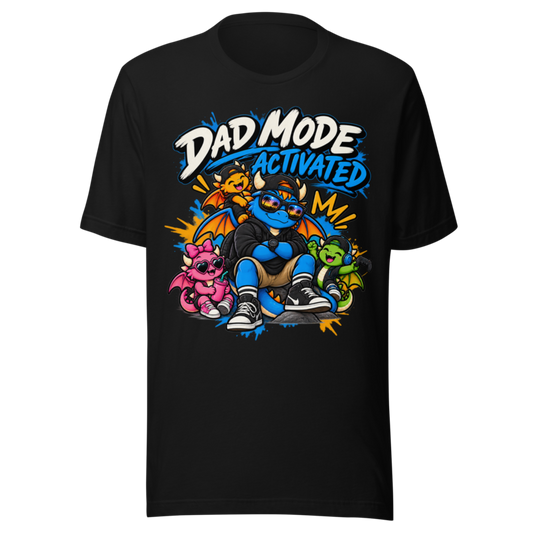 "Dad Mode Activated" Dragon Dad T-Shirt