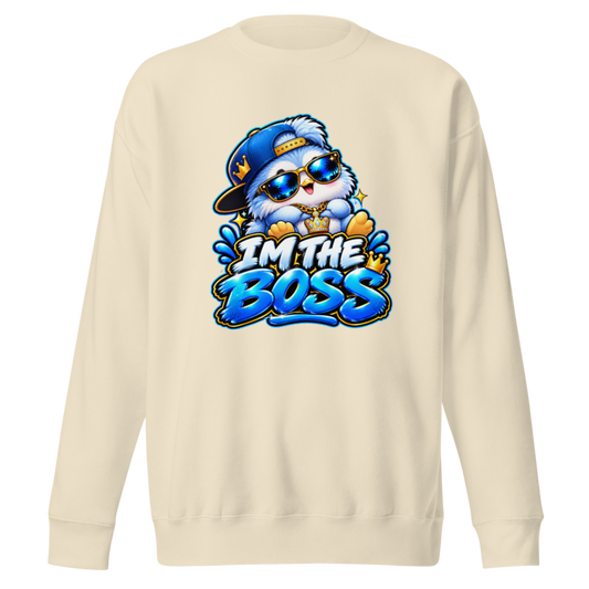 "I'm the Boss" Penguin Premium Sweatshirt