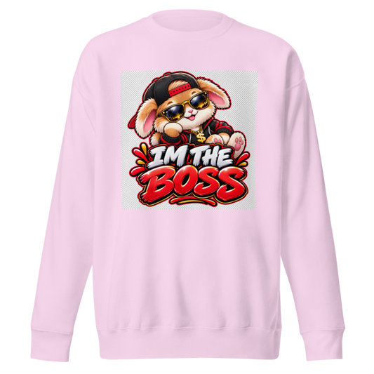"I'm the Boss" Bunny Premium Sweatshirt