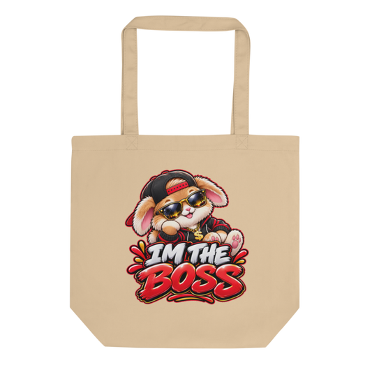 "I'm the Boss" Bunny Tote Bag