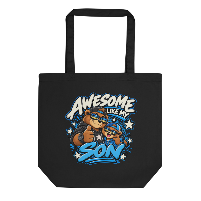 "Awesome Like My Son" Bear Tote Bag