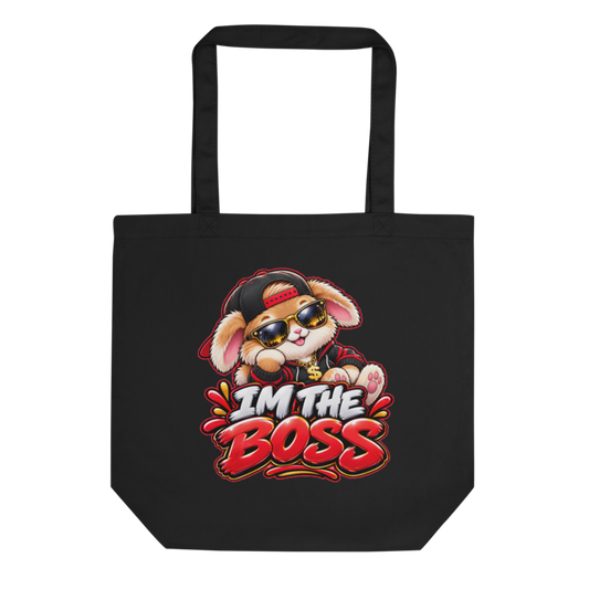 "I'm the Boss" Bunny Tote Bag