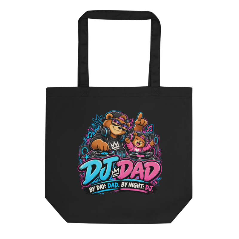 "DJ Dad" Bear Tote Bag