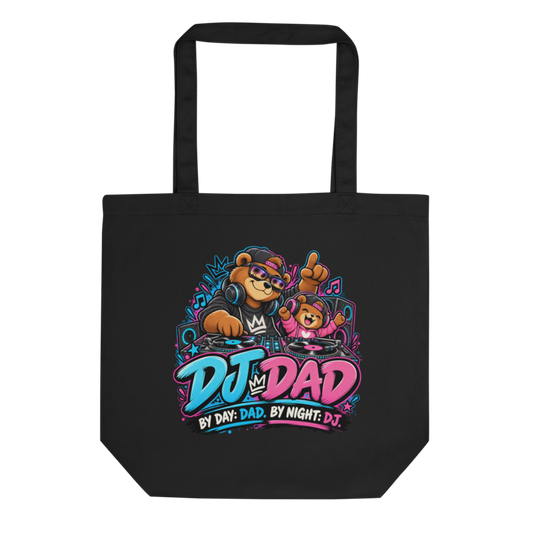 "DJ Dad" Bear Tote Bag