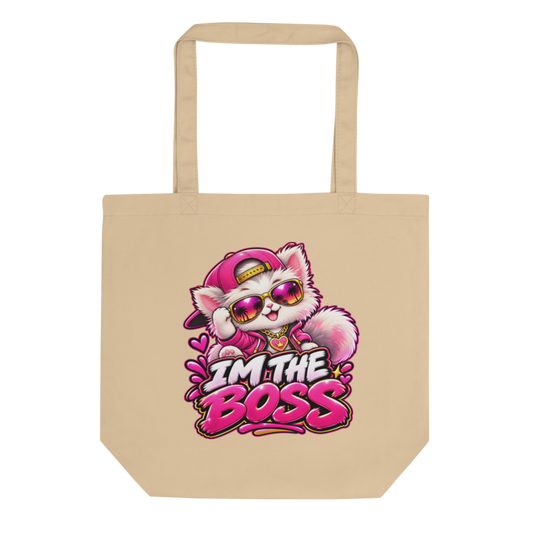 "I'm the Boss" Kitten Tote Bag