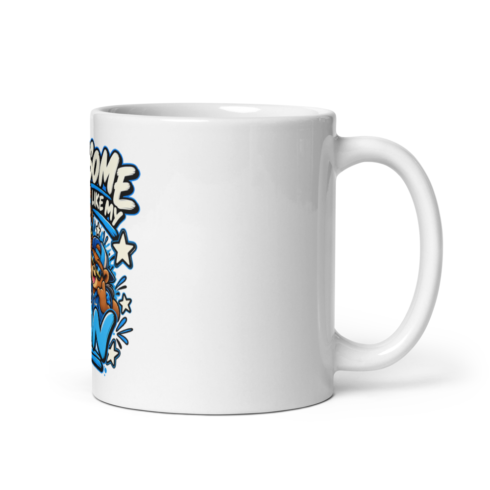 "Awesome Like My Son" Bear Mug — angle view